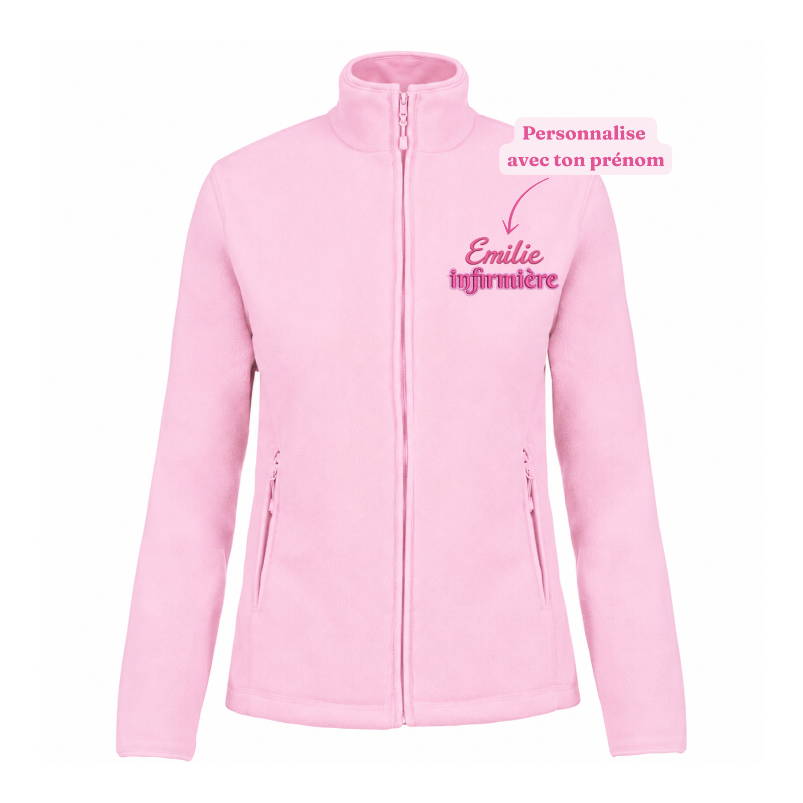 Polaire Soignant Personnalisée - Veste Zippée