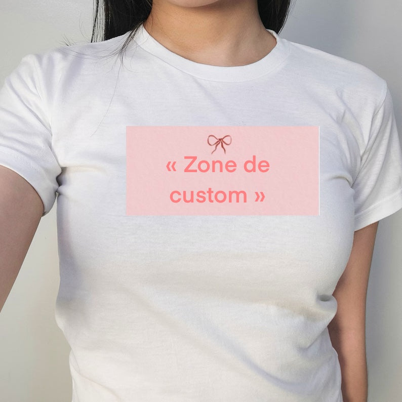 T-shirt texte personnalisée